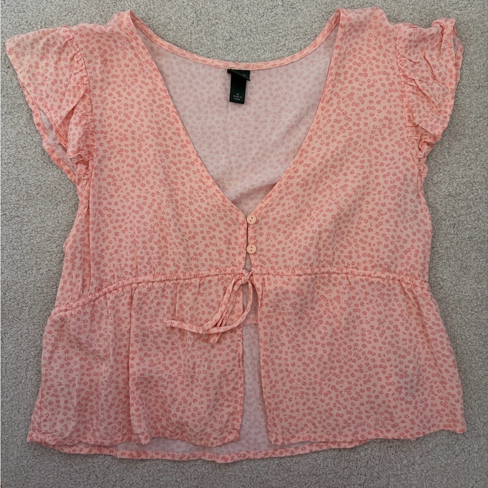 Wild Fable Pink Floral Blouse